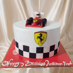 F1 Themed Mango Cake