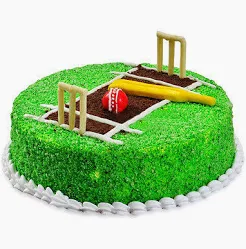 Cricket theme litchi cake